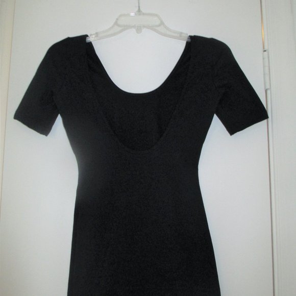 American Apparel: (NWT) Black Mini Dress Sz L - Picture 4 of 4